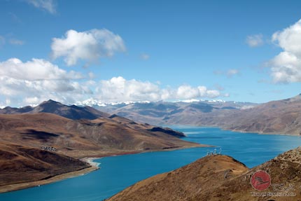 Der Yamdrok-Tso-See am Khamba-La-Pass Yamdrok-Tso-See