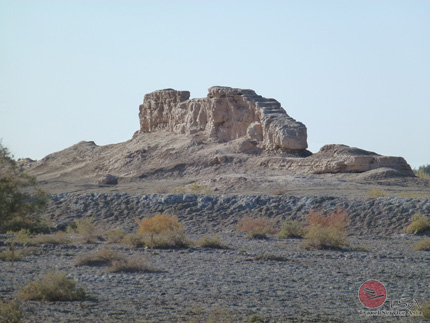Rest der chinesischen Mauer ca. 20km nördlich von Dunhuang